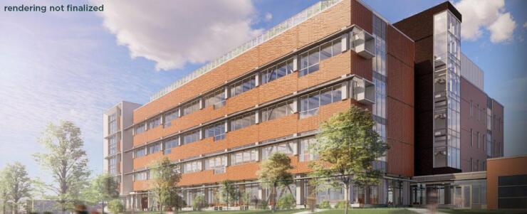 Rendering of the planned Plant and Environmental Sciences building at Michigan State University